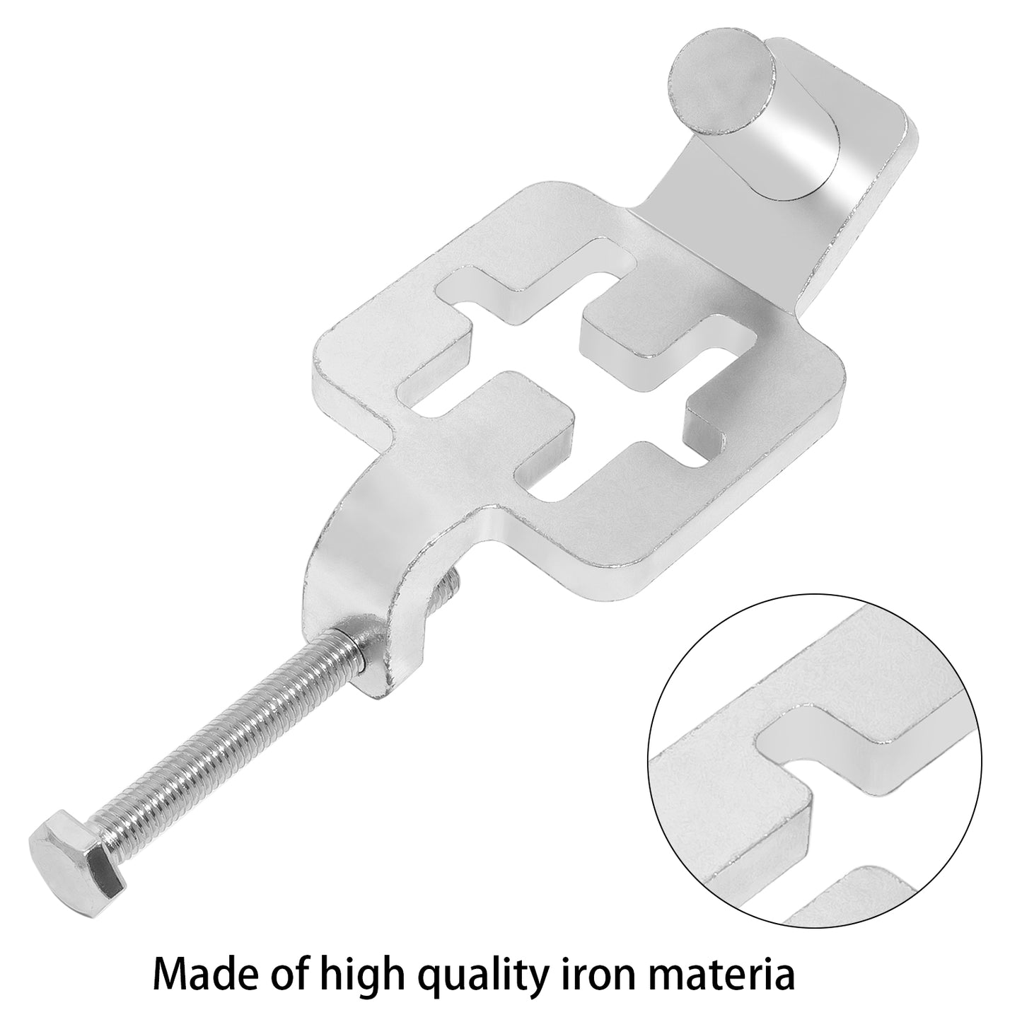 T-Post Gate Hinge Pins Heavy Duty, Adjustable Steel Hanger Eyes for Metal Posts - Farm, Garden & Backyard Gate Hinges