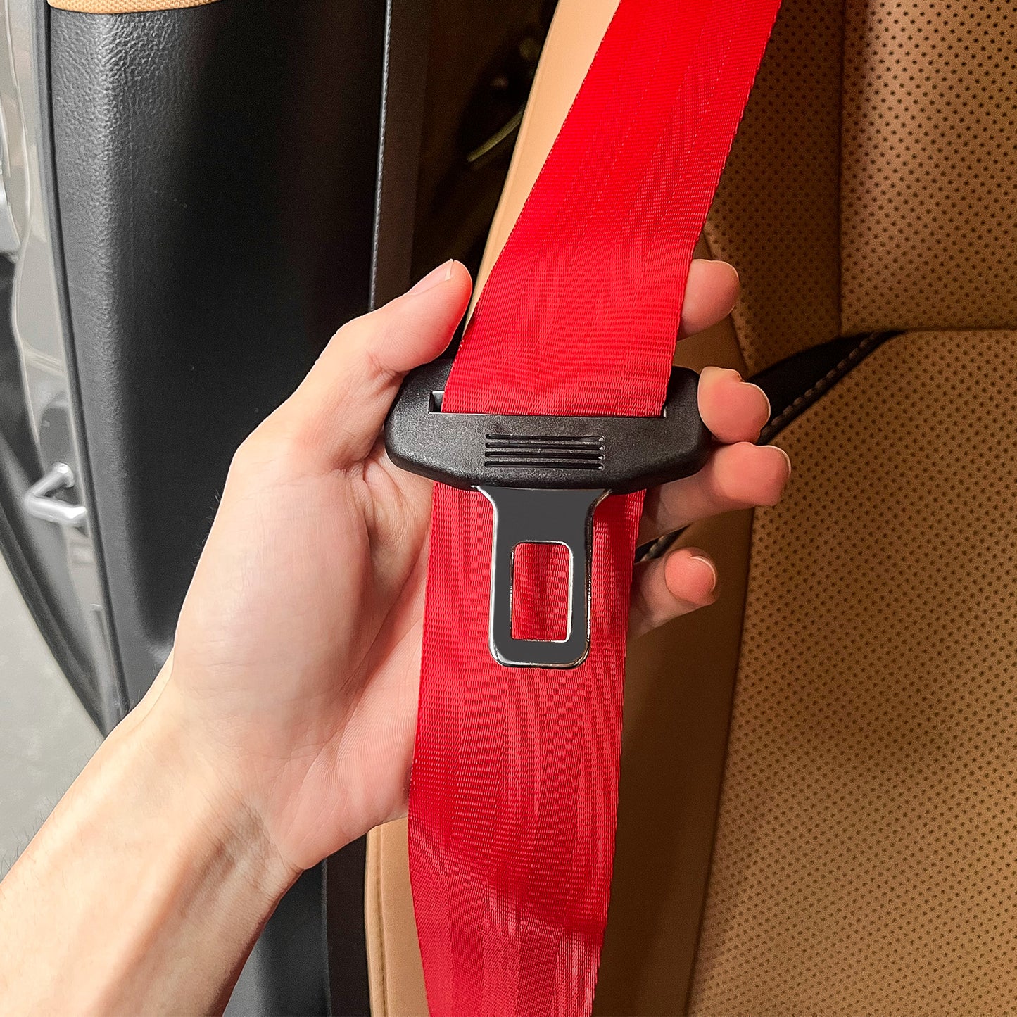 Adjustable Retractable Golf Cart Belts, Universal Fit for Golf Carts, UTV, Trucks, RV, Minivan(Red)