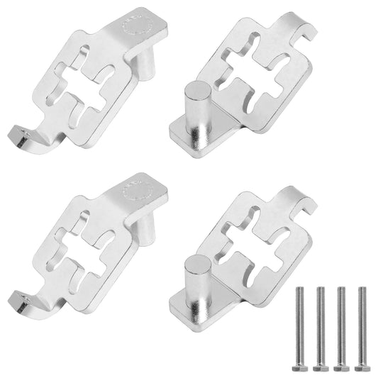 T-Post Gate Hinge Pins Heavy Duty, Adjustable Steel Hanger Eyes for Metal Posts - Farm, Garden & Backyard Gate Hinges